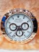 New Replica Rolex Daytona Black Wall Clock Silver Arabic Face (8)_th.jpg